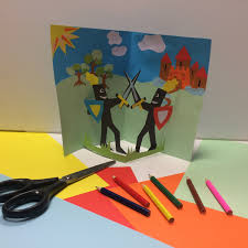 I've got 5 easy tutorials for pop up c. Making A Pop Up Card Of The Knight And Princess Castle