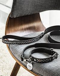 Ermenegildo Zegna Pelle Tessuta Leather Dog Collar Leather Dog Leash Leather Dog Collars Custom Dog Collars