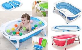 Once your baby is ready for a bath, you might use a plastic tub or the sink. Buy Gion S Folding Baby Bath Tub For Infant Bathing Silicone Baby Bath Tub Inflatable Baby Pool Baby Bath Tub Online At Low Prices In India Amazon In