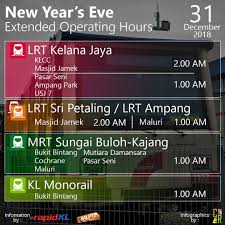  all you have to do visit any rapidkl customer service counters at lrt, monorail, brt and mrt station to top up your card with minimum amount. Lrt Mrt Extended Hours During New Year S Eve Malaysia