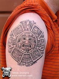 Aztec Calendar Tattoo Tatuajes Calendario Azteca Tatuajes Tribales Aztecas Calendario Azteca