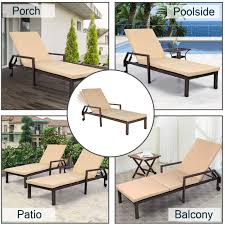 Bright ones give your yard a playful look, while neutrals convey. Aecojoy Adjustable Outdoor Chaise Lounge Chair Pe Rattan Wicker Patio Lounge Chair Set Of 2 For Outdoor Patio Beach Pool Backyard Lounge Chairs With Cushion And Wheels Brown 93 99 Neweto Store