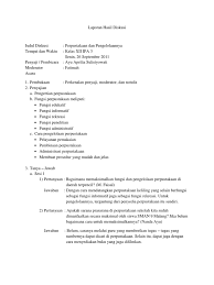 Maybe you would like to learn more about one of these? Notulen Laporan Hasil Diskusi