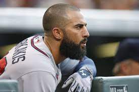 Nick markakis has announced his retirement from baseball. Atlanta Braves Nick Markakis Waits To Bat Against Colorado Rockies Starting Pitcher Jon Gray In The First Inning Of A Ba Atlanta Braves Braves Braves Baseball