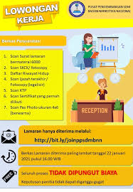 Select category aceh ad adhi karya agd dinkes jakarta airnav indonesia al amarta karya angkasa pura property anri antam ap i ap ii asabri asei askes askrida askrindo asuransi jiwasraya au bahana bakorkamla. Ppsdm Bnn Loker Ppnpn Ppsdm Bnn Facebook