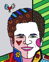 Romero-Britto Inspired Self-Portrait Project
