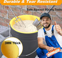Amazon.com: 5 Gallon Reusable Bucket Liner, Time Saving Concrete Tools  Durable Silicone Bucket Insert, Food Grade Container for Food Storage, for  ...