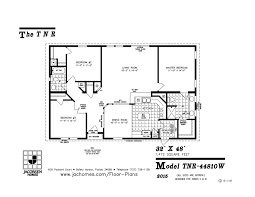It would mean a spacing allowance of roughly 26 inches allowed for toilet, 18 for a sink vessel, and 28 x 60 inches leftover for a shower width/length. Tnr 44810w Mobile Home Floor Plan Gainey Custom Homes