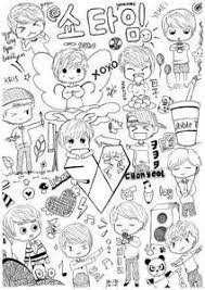 Download this adorable dog printable to delight your child. Bts Kpop Coloring Pages Coloring Pages Exo Chibi Fanart Exo Chibi Exo Art