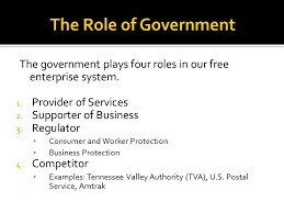 Section 3 2 Government And Consumer Functions The Roles Government Plays In Our Free Enterprise System The Supply And Demand Theory Ppt Download