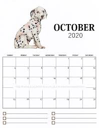 Free Printable Monthly Calendar 2020 In Super Cute Dog Theme Calendar Themes Monthly Calendar Printable Free Printable Calendar Monthly