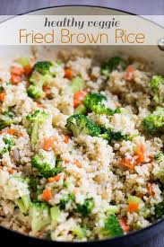 Brown Fried Rice Recipe With Broccoli Vegetables Healthy Best Recipe Recipe Healthy Rice Recipes Brown Rice Recipes Broccoli Recipes