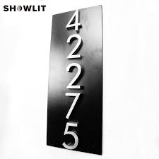 Get a free quote today! Black Metal House Numbers Vertical Modern Address Plaque Door Plates Aliexpress
