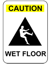 Caution wet floor sign printable. Free Printable Caution Wet Floor Temporary Sign