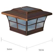 Shop Classy Caps 6x6 Copper Plated Prestige Solar Post Cap Set Of 2 Overstock 9231742