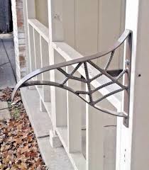This listing is for a handrail that works for 2 steps with the end posts top and bottom on different levels. New Wrought Iron Handrail Grab Rail Small 1 2 Step Porch Railing Stair Railing Custommade Wrought Iron Handrail Porch Railing Iron Handrails