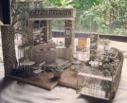 yukari miyazakiさんはinstagramを利用しています 1 12scale dollhouse miniature dollhouse garden cafe antique wisteria ミニチュア ドールハウス ガーデニング アンティーク カフェ ドールハウス 建物 藤