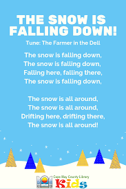 The Snow Is Falling Down Winter Songs For Preschool Preschool Songs Winter Theme Preschool