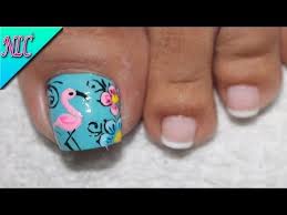 Original diseño de uñas decoradas para pies. Diseno De Unas Para Pies Flamingo Flamingos Nail Art Nlc Youtube Unas Manos Y Pies Unas De Los Pies Bonitas Disenos De Unas Pies