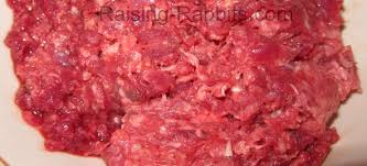 Whole chicken is ground with bones and organs, and breast meat is cubed and added in for advanced oral care. Raw Meat Pet Food Frozen Pet Food Of 100 Percent Rabbit