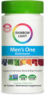Amazon Com Rainbow Light Men S One High Potency Multivitamin For Men 90 Count Package May Vary Health Personal Care