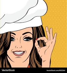 Woman Chef Pop Art Vector Images (70)