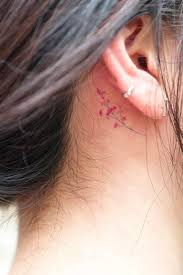 These Ear Tattoos Will Convince You To Get Inked Behind Ear Tattoos Flower Tattoo Ear Tiny Tattoos