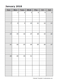 2018 Blank Daily Planner Free Printable Templates