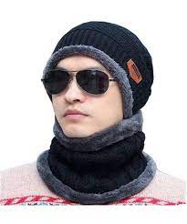 Beanie Winter Hat Scarf Knit Hat Set Winter Warm Snow Ski Skull For Man Women Black Ce187eaxsha Winter Hats For Men Hats For Men Winter Hats
