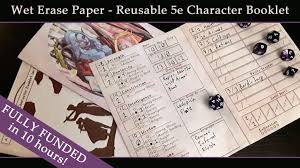That is something that the players handbook makes a special . Reusable Wet Erase 5e Character Book Ver 3 By Random Encounters Kickstarter