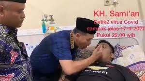 Foto itu disertai pernyataan tentang presiden jokowi, keluarga cendana dan cikeas. Dimakamkan Non Corona Terapis Hirup Napas Pasien Covid 19 Meninggal Sakit Lambung