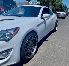2016 Hyundai Genesis Coupe Wheel Offset Hellaflush Stock 1741660 Custom Offsets