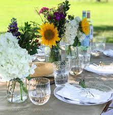 Instead of offering red wine, stay festive and make white wine sangria. Tips For Hosting A Spring Outdoor Dinner Unexpected Elegance