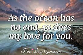 We did not find results for: As The Ocean Has No End So Does My Love For You Purelovequotes