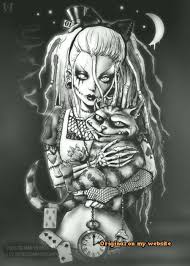 Black Alice In Wonderland Tattoos Account Suspended Dark Alice In Wonderland Wonderland Tattoo Alice In Wonderland