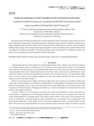 Genealogy for amran mohd ali (deceased) family tree on geni, with over 200 million profiles of ancestors and living relatives. Design And Optimization Of Runner And Gating Systems For Permanent Mould Casting Casting Metalworking Turbulence