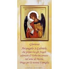 San michele arcangelo, difendici nella battaglia; Benedizioni Famiglie San Gabriele Arcangelo Quantita 1000 Pz