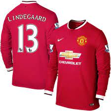 Buy online, delivered to your door. Men S 13 Anders Lindegaard Manchester United Fc Jersey 14 15 England Football Club Nike Authentic Red Home Soccer Long Sleeve Shirt