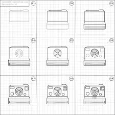 How To Draw A Polaroid Camera Camera Drawing Bullet Journal Doodles Doodle Drawings