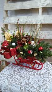 40 Small Christmas Decorations On A Sleigh Christmas Sleigh Decorations Christmas Diy Knitted Christmas Decorations