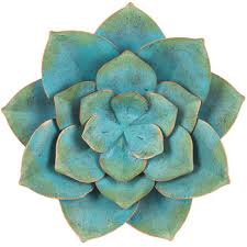 Nothing brings vibrancy and color to a room like the addition of some wonderful wall art. Blue Metal Flower Wall Decor Small Hobby Lobby 80887052