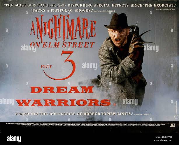 A Nightmare on Elm Street 3: Dream Warriors is a 1987 American slasher  fantasy film and the third film in the Nightmare on Elm Street series. The  film was directed by Chuck