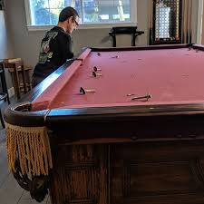 Removing Rails For Recushion And Refelt Billiards Dkbilliards Playpool Mancave Gameroom Billiards Play Pool Game Room
