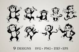 Free vectors and icons in svg format. Monkey Clipart Graphic By Euphoria Design Creative Fabrica