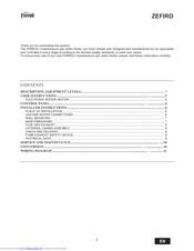 Ferroli Zefiro C11 User Manual Pdf Download Manualslib