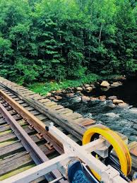 Vcr offers two hour pedal tours thru coastal evergreen forests and along a very scenic bubbling stream. Adirondack Railbiking A Unique Adventure Wanderlust While Working
