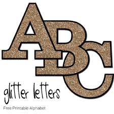 Sticko gold glitter block abc alphabet letter stickers planner teacher scrapbook. Free Printable Gold Glitter Letters Make Breaks