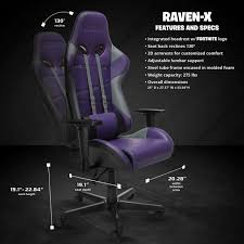 I needed a new gaming chair so i decided on this one! Fortnite Raven X Gaming Chair Respawn By Ofm Reclining Ergonomic Chair For Sale Online Ebay
