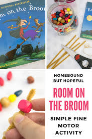 Each of your children will need a planning printable and a broom building mat. Simple Fine Motor Craft Inspired By Book Room On The Broom