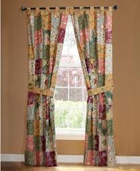 Valance curtains & more window treatments. Greenland Home Fashions Antique Chic Window Panel Pair Reviews Macy S Patchwork Curtains Greenland Home Fashions Curtains